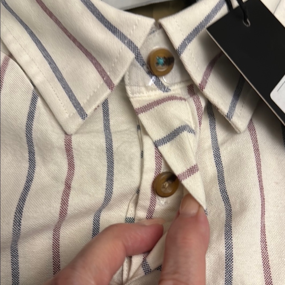 💰SALE NWT Five Four Casual Button Down Short Sleeve Shirt Men’s Medium - Picture 6 of 6